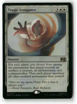 Tragic Arrogance (Surge Foil) 144 Holo Commander: Marvel Super Heroes Magic: - Image 1