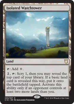 Isolated Watchtower NM, English MTG Commander 2018 - Image 1