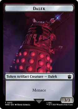 Mark of the Rani - Dalek Double Sided Token [Doctor Who] MTG - Image 2