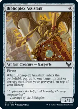 Biblioplex Assistant - Foil x4 - Strixhaven: School of Mages - NM-Mint, English - Image 1