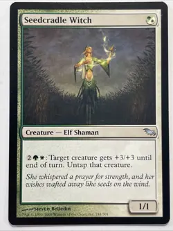Seedcradle Witch 241 Uncommon Shadowmoor Magic: The Gathering Lightly Played - Image 1