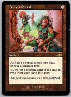 Belbe's Portal 127 Rare Nemesis Magic: The Gathering Lightly Played - Image 1