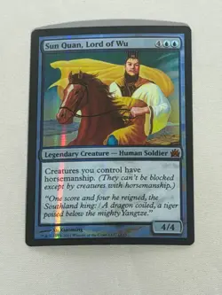 MTG FOIL Sun Quan, Lord of Wu From the Vault: Legends Magic the Gathering - Image 1