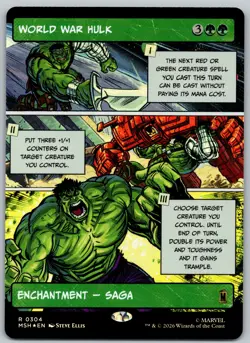 World War Hulk (Borderless Foil) - #304 - Rare - Marvel Super Heroes - MSH - Image 1