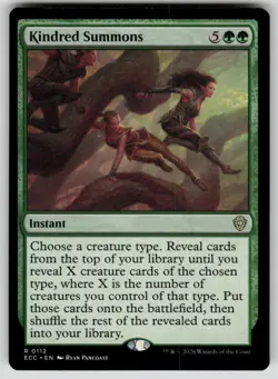 Kindred Summons Rare Commander: Lorwyn Eclipsed 112 MTG Near Mint - Image 1