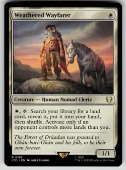 Weathered Wayfarer Commander: The Lord of the Rings 183 MTG NM - Image 1