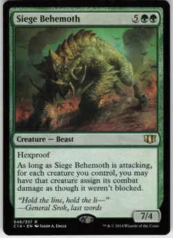 Siege Behemoth 46 Rare Commander 2014 Magic: The Gathering Lightly Played - Image 1