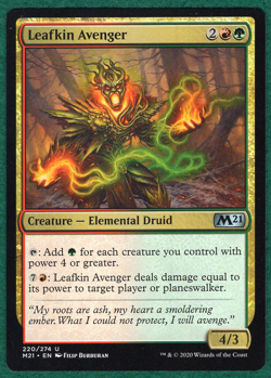 Leafkin Avenger - Core Set 2021 (M21) #220 - Magic: The Gathering MTG Card - Image 1