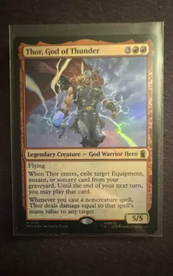 Thor, God of Thunder Marvel Super Heroes Foil Unplayed Mint - Image 1