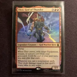 Thor, God of Thunder Marvel Super Heroes Foil Unplayed Mint - Image 2