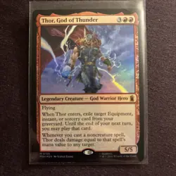 Thor, God of Thunder Marvel Super Heroes Foil Unplayed Mint - Image 3