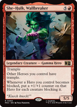She-Hulk, Wallbreaker - 60 - MSC - Near Mint - MTG - Image 1