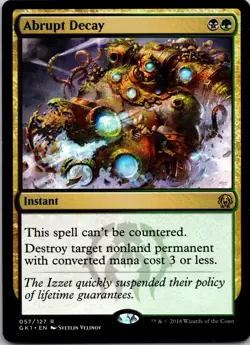 Abrupt Decay 57 Rare Guilds of Ravnica: Guild Kits MTG NM - Image 1