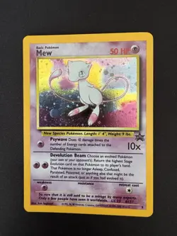 Pokemon Mew Black Star Promo 9 Holo Rare WOTC 2000 LP Vintage Card - Image 3