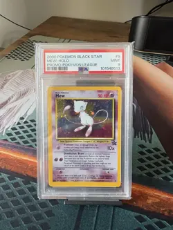 Mew PSA 9 - WOTC Promo Holo Black Star Pokemon Card 2000 - Image 1