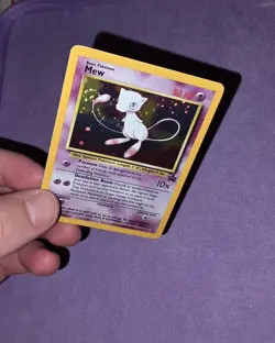 Mew 9 Black Star Promo Holo Card Mega Swirl NM Pokemon Card English Vintage - Image 2