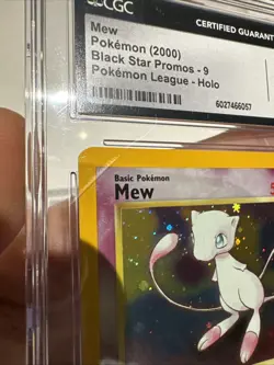 CGC Gem Mint 10 Mew Black Star Promo 9 Holo WOTC 2000 Pokemon Card w SWIRL - Image 4