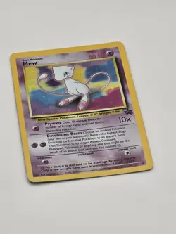Vintage Mew #9 Black Star Promo Holo WOTC Pokemon Card With Tail Swirl Good - Image 4