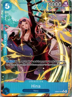 Hina (Alternate Art) EB03-025: One Piece Heroines Edition Foil NM A12 - Image 1