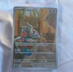 Mimikyu Promo Card SVP075 Pokemon Paldean Fates Sealed - Image 1