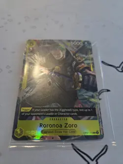 Bandai One Piece Card Game Roronoa Zoro OP07-113 SEALED PROMO - Image 1