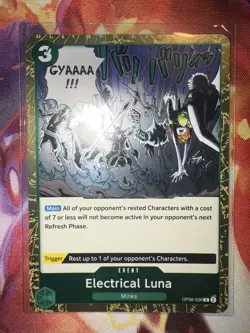 One Piece TCG Electrical Luna OP08-036 Rare Foil Two Legends English - Image 1