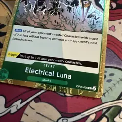One Piece TCG Electrical Luna OP08-036 Rare Foil Two Legends English - Image 2