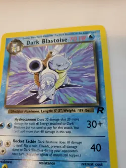 Dark Blastoise Team Rocket Pokemon Card Base Jungle Fossil WOTC NM + U - Image 4