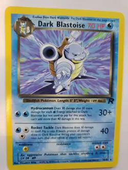 Dark Blastoise Team Rocket Pokemon Card Base Jungle Fossil WOTC NM + U - Image 5