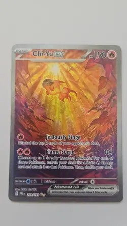 Chi-Yu EX SIR Paldea Evolved SV Pokemon Card 259/193 Mint Condition - Image 1