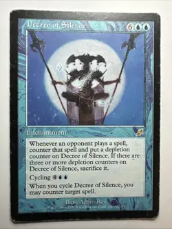 Decree of Silence Scourge Regular 2003 Magic: The Gathering Card HP(B) - Image 1