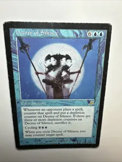 Decree of Silence Scourge Regular 2003 Magic: The Gathering Card HP(B) - Image 2