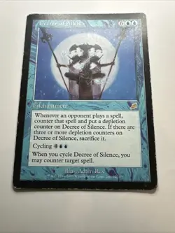 Decree of Silence Scourge Regular 2003 Magic: The Gathering Card HP(B) - Image 3