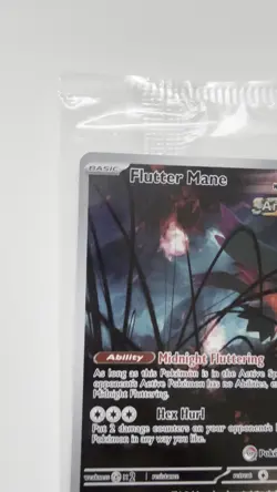 Pokemon TCG Flutter Mane 097 Temporal Forces Center Stamped Promo Card Sealed - Image 2