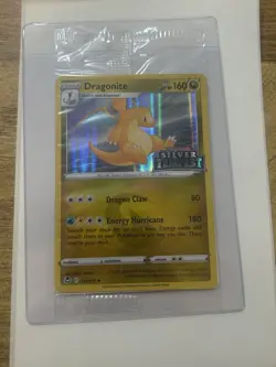 SEALED Dragonite Silver Tempest STAMPED 131/195 Holo Promo Card Pokemon TCG Mint - Image 1