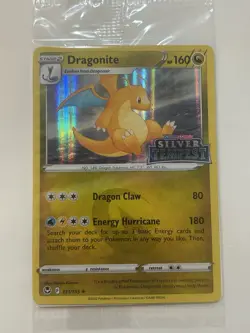 SEALED Dragonite Silver Tempest STAMPED 131/195 Holo Promo Card Pokemon TCG Mint - Image 2