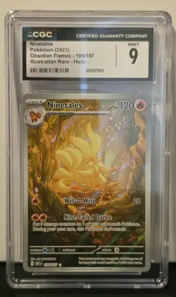 Vintages #199/197 Obsidian Flames Illustration Rare CGC 9 Mint Pokemon Card - Image 1