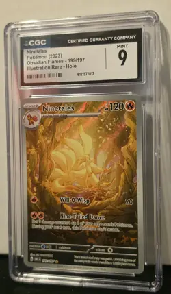 Vintages #199/197 Obsidian Flames Illustration Rare CGC 9 Mint Pokemon Card - Image 2