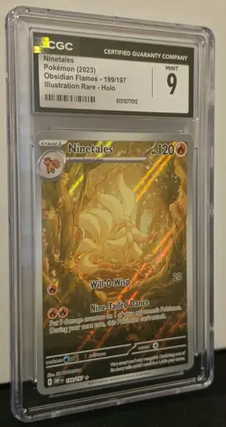 Vintages #199/197 Obsidian Flames Illustration Rare CGC 9 Mint Pokemon Card - Image 3