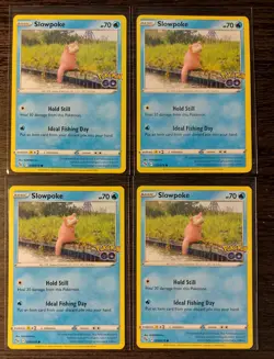 4x Slowbro 020/078 & 4x Slowpoke 019/078 Pokemon GO card NM - Image 2