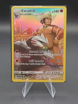 Pokemon Excadrill TCG Sun & Moon Cosmic Eclipse Holo Card 246/236 Secret Rare - Image 3