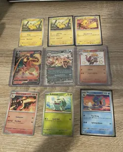 Pokemon TCG 9-Card Lot of the Pokemon Starters. All the Cards are NM or LP - Image 1