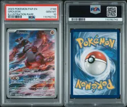 Groudon 199/182 PSA 10 Paradox Rift 2023 Illustration Rare Pokemon Card Gem Mint - Image 3
