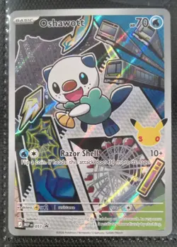 Pokemon First Partner Oshawott Promo Holo Card Full Art Illustration 051 N MINT - Image 1