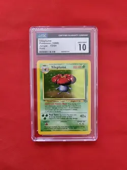 Pokemon: Vileplume #15/64 Jungle Holo Rare 1999 - Vintage CGC 10 Gem Mint - Image 1