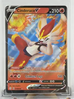 Pokemon Cinderace V Shining Fates #018 Graded Card BCCG 10 Mint or Better - Image 2