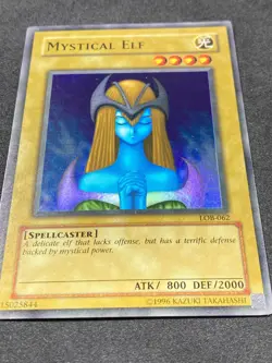 Yugioh - Mystical Elf LOB-EN062 Unlimited - Super Rare - MP/LP - Image 2