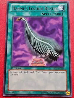1x Yu-Gi-Oh! Harpie's Feather Duster - BP01-EN035 - Black Rare - 1st Edition -NM - Image 1