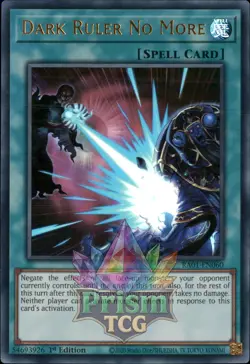 1st ed Dark Ruler No More ultra rare RA01-EN060 Yugioh - Image 1