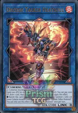 1st ed Decode Talker Heatsoul ultra rare RA01-EN048 Yugioh - Image 1